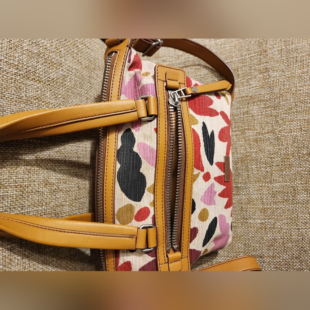 Fossil Floral Handbag Purse Crossbody - Picture 10 of 16